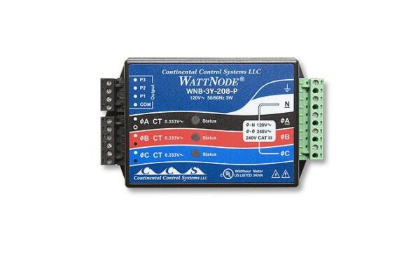 WattNode 208/240 VAC 1,2, or 3 Phase Wye kWh Transducer Sensor